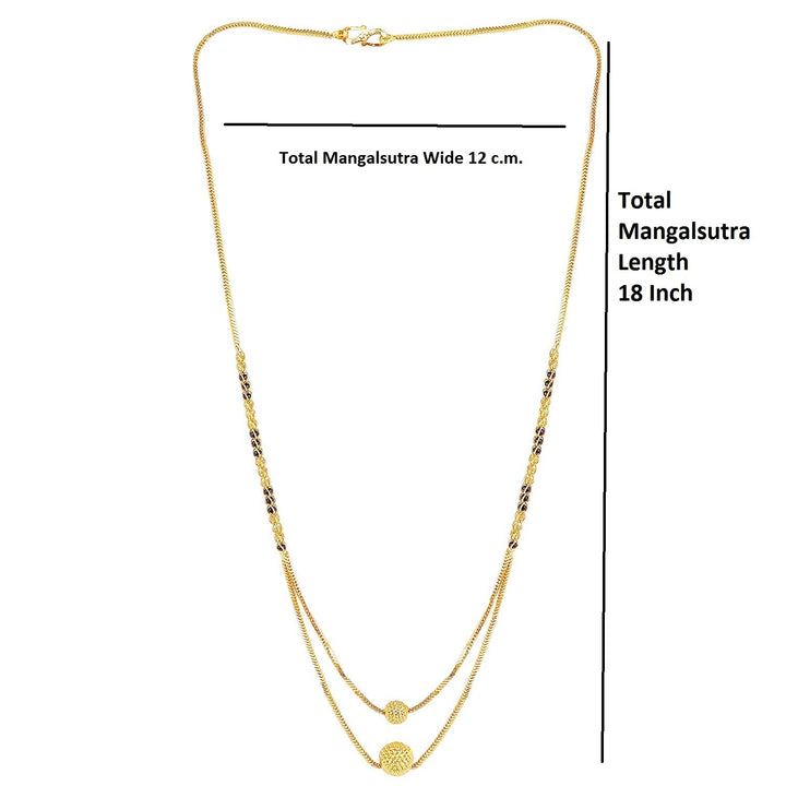 Double Layer Gold Plated Mangalsutra – Stylish Daily Wear with Modern Minimal Design 💛