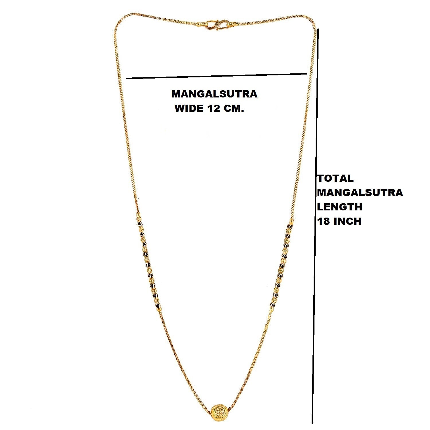Single Bead Elegant Gold Plated Daily Wear Mangalsutra – Minimal & Timeless Design ✨