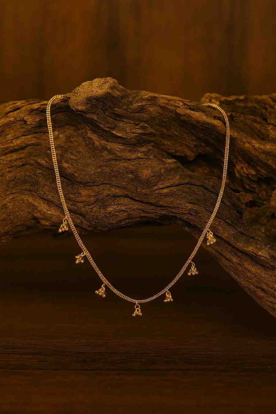 Elegant Gold-Plated Ghunghroo Necklace – Traditional Charm Meets Modern Grace