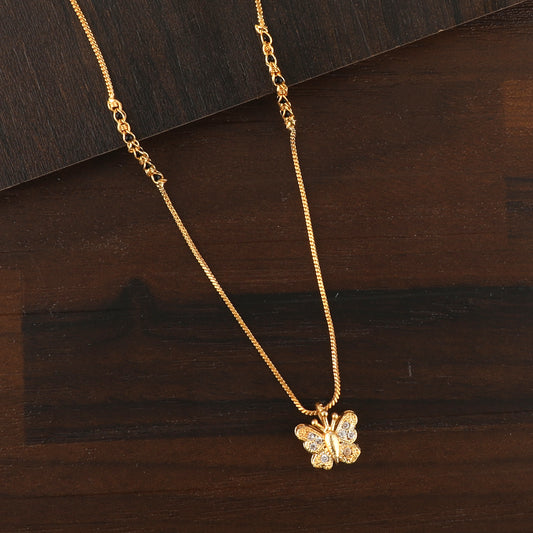 Butterfly Charm Gold Plated Mangalsutra – Symbol of Love & New Beginnings 🦋