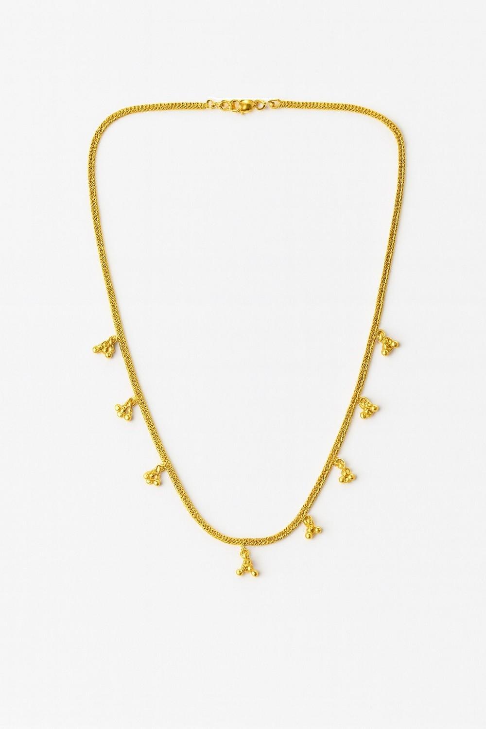 Elegant Gold-Plated Ghunghroo Necklace – Traditional Charm Meets Modern Grace