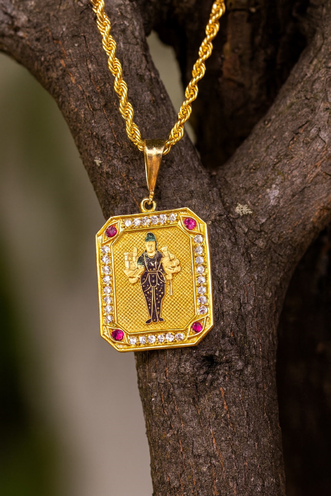 soni jewellery Gold plated chain with pendant necklace jewelry set for men women unisex