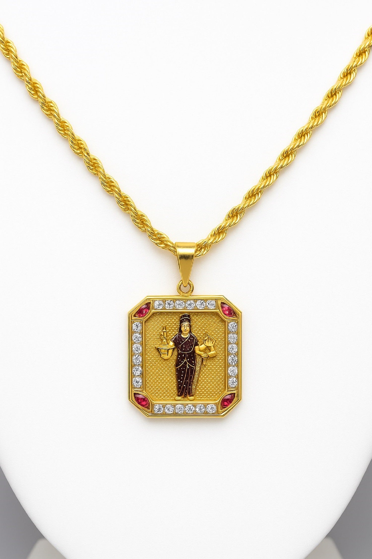 soni jewellery Gold plated chain with pendant necklace jewelry set for men women unisex