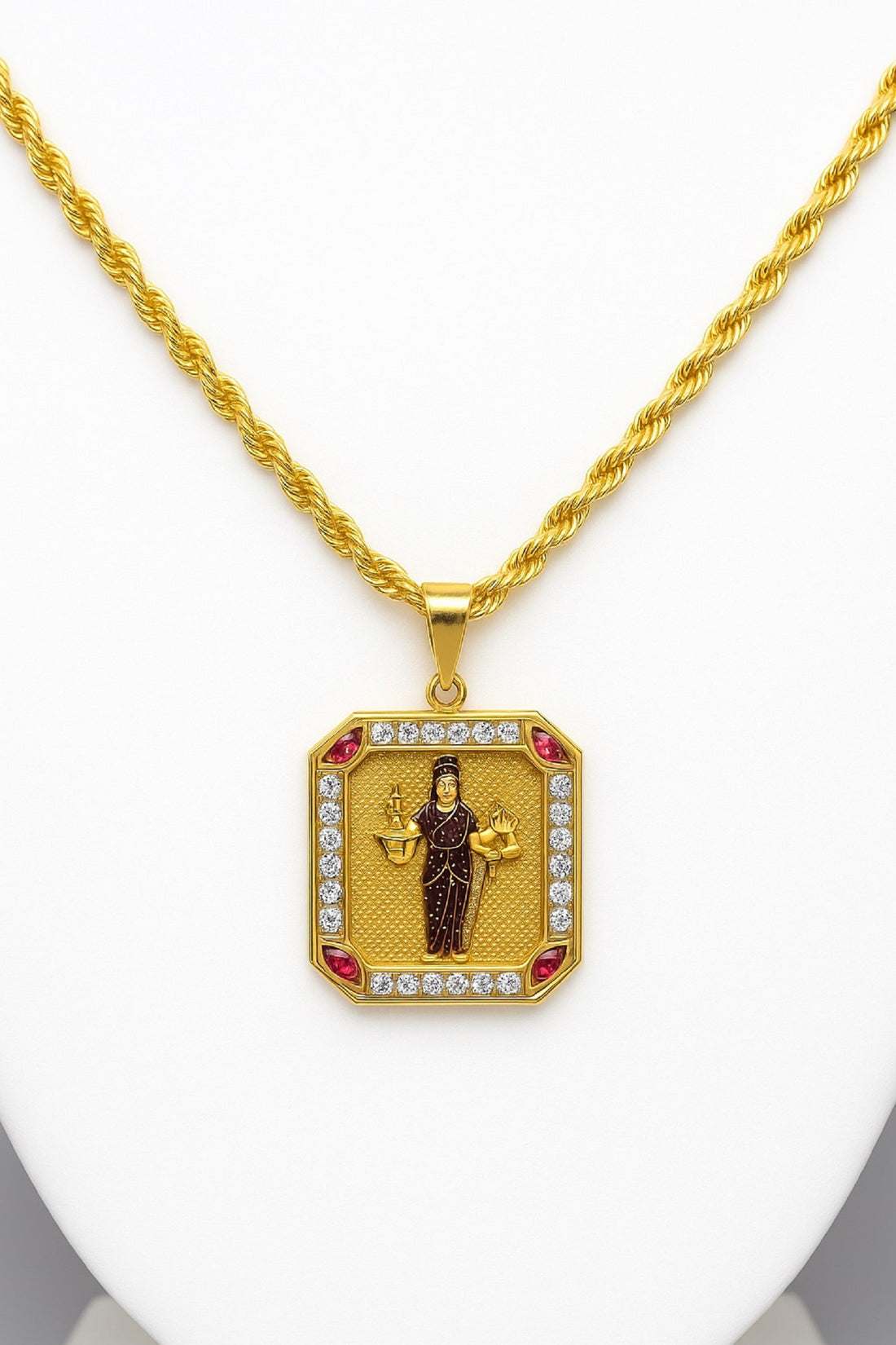 soni jewellery Gold plated chain with pendant necklace jewelry set for men women unisex