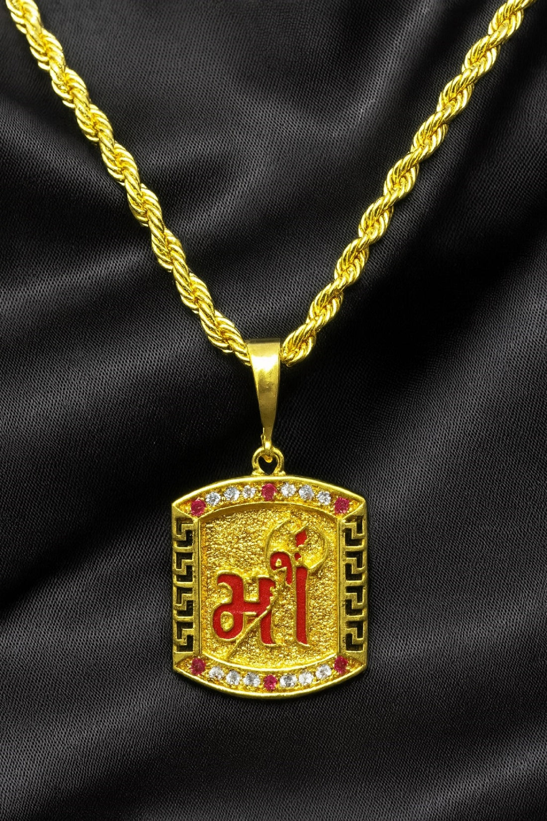 soni jewellery Gold plated chain with pendant necklace jewelry set for men women unisex