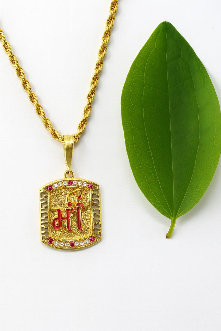 soni jewellery Gold plated chain with pendant necklace jewelry set for men women unisex