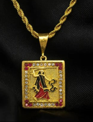 soni jewellery Gold plated chain with pendant necklace jewelry set for men women unisex