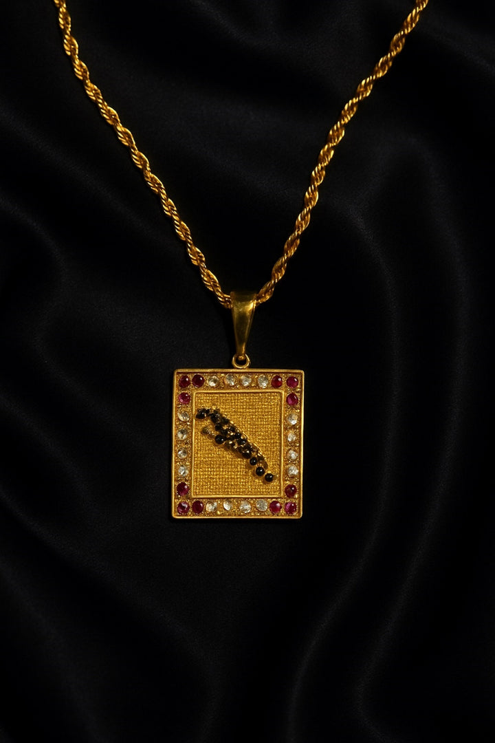 soni jewellery Gold plated chain with pendant necklace jewelry set for men women unisex