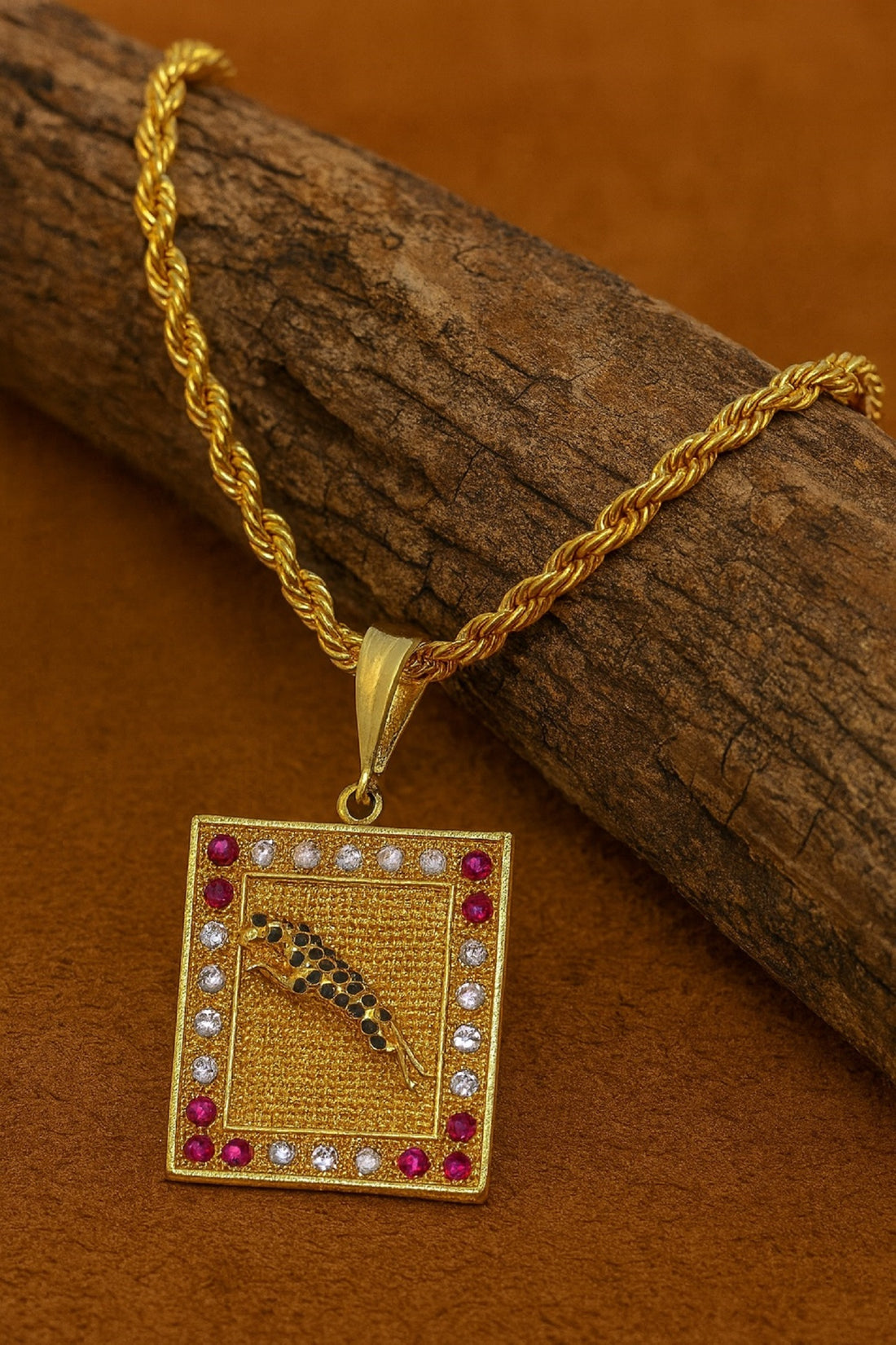 soni jewellery Gold plated chain with pendant necklace jewelry set for men women unisex