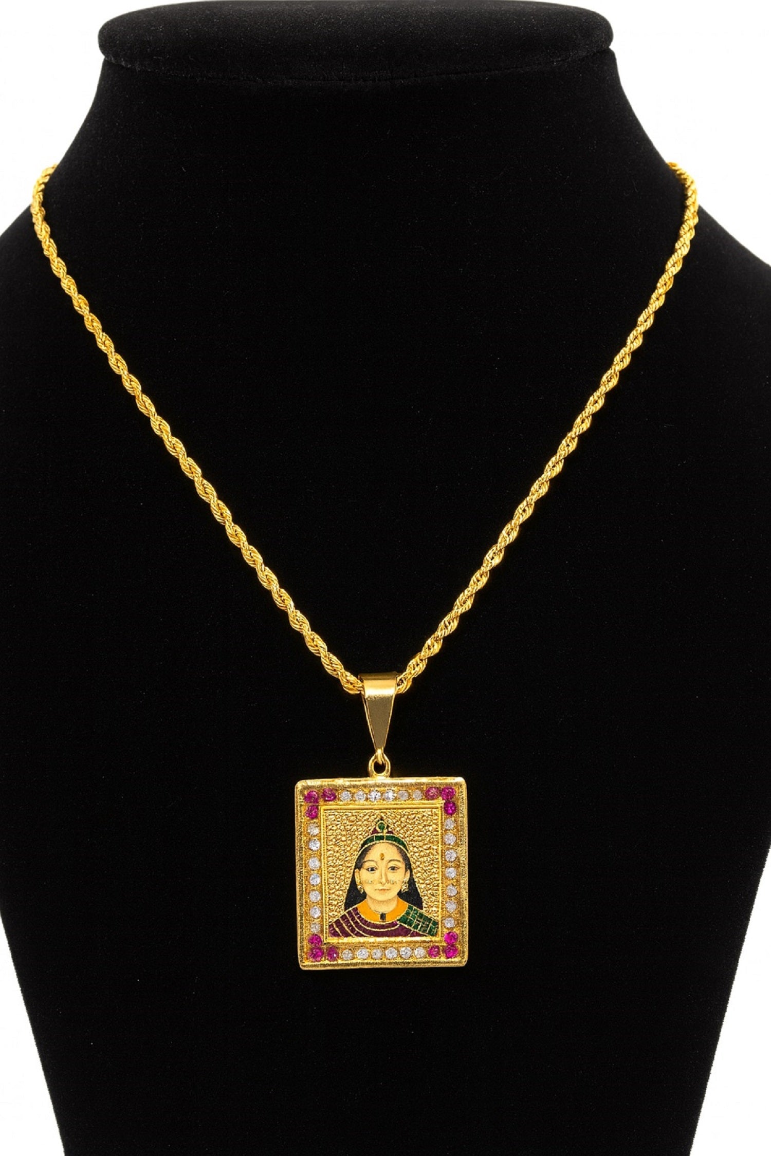 soni jewellery Gold plated chain with pendant necklace jewelry set for men women unisex