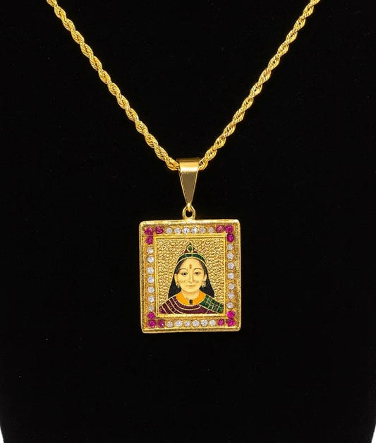 soni jewellery Gold plated chain with pendant necklace jewelry set for men women unisex