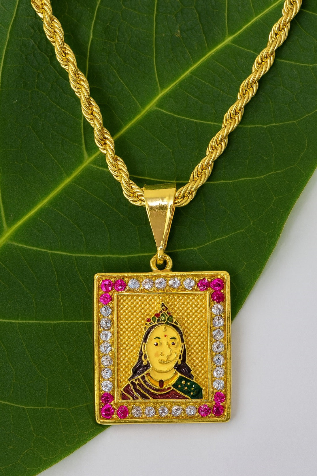 soni jewellery Gold plated chain with pendant necklace jewelry set for men women unisex