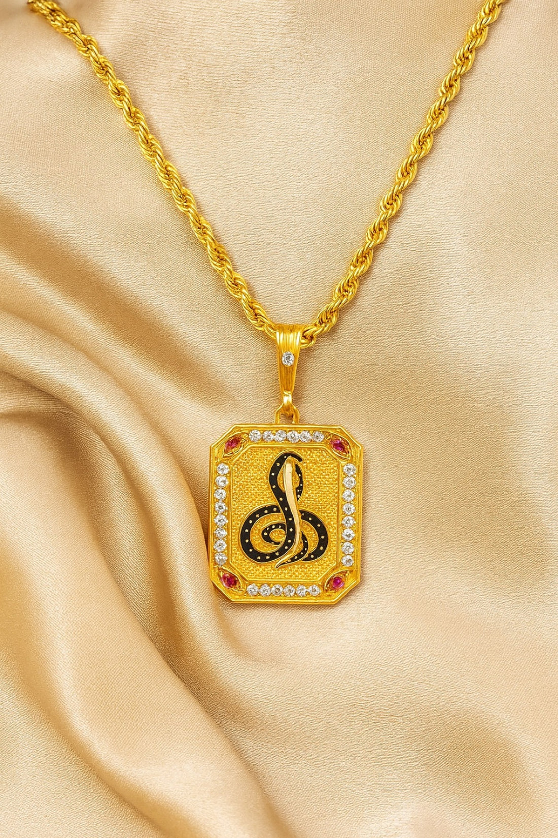 soni jewellery Gold plated chain with pendant necklace jewelry set for men women unisex