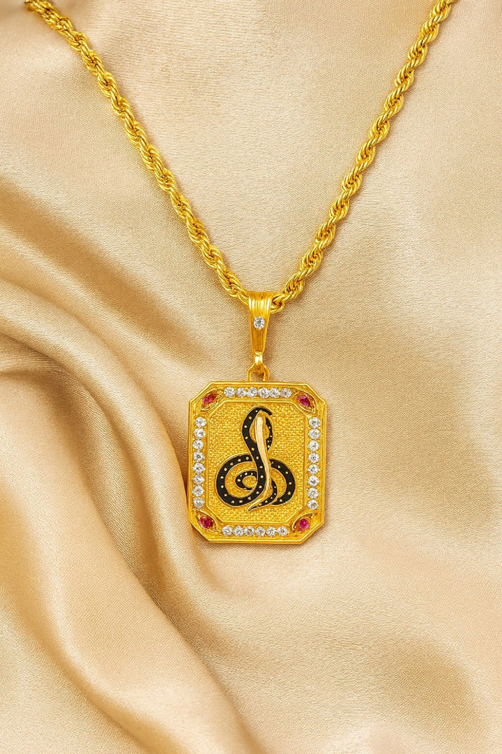 soni jewellery Gold plated chain with pendant necklace jewelry set for men women unisex