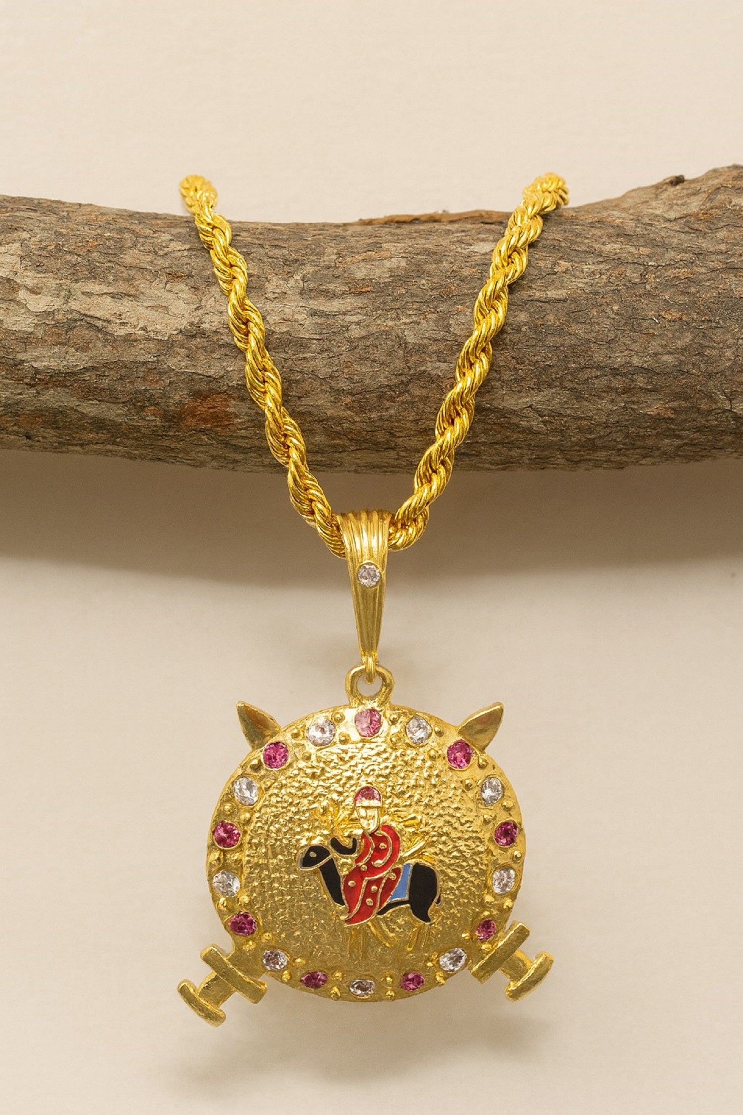 soni jewellery Gold plated chain with pendant necklace jewelry set for men women unisex