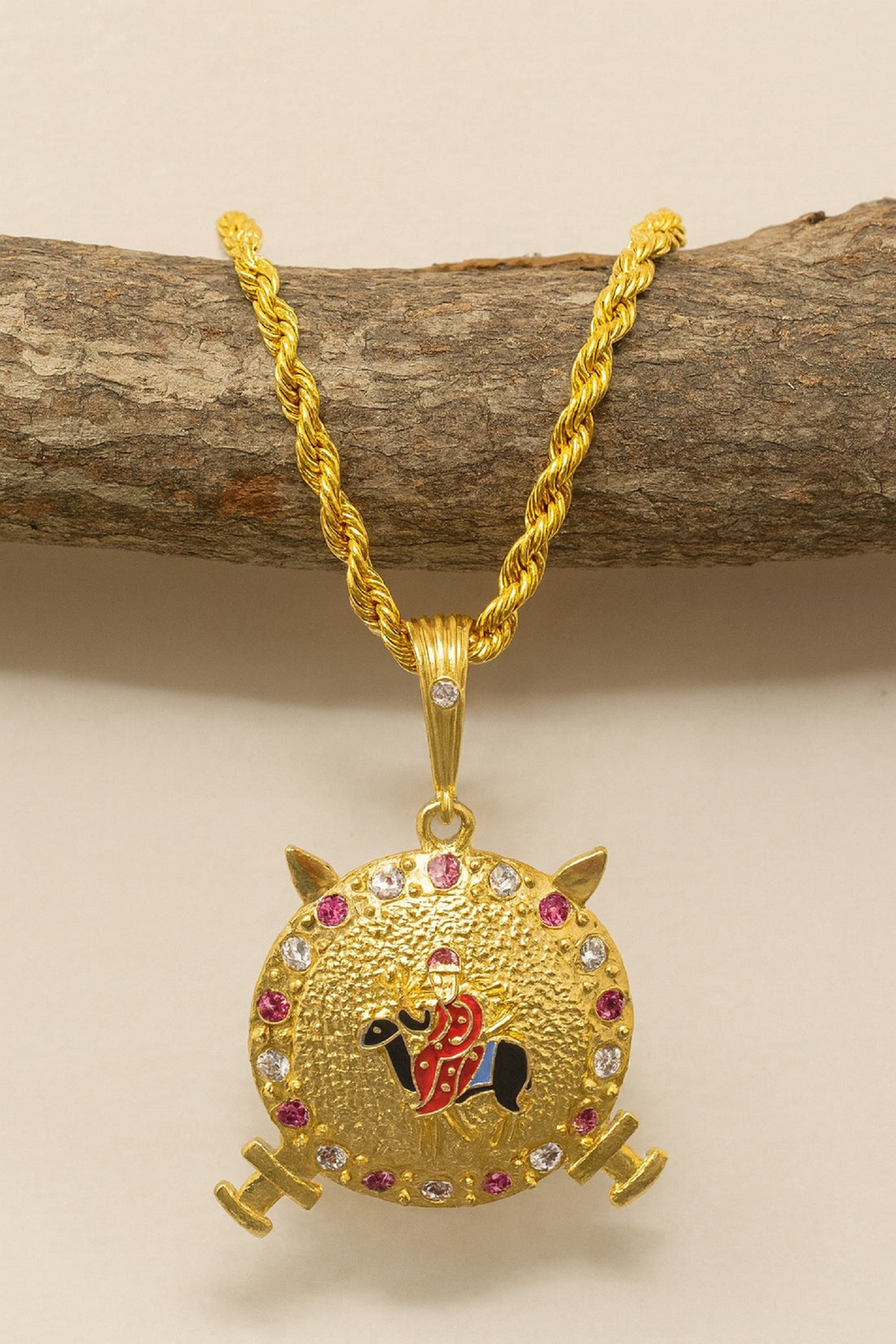 soni jewellery Gold plated chain with pendant necklace jewelry set for men women unisex