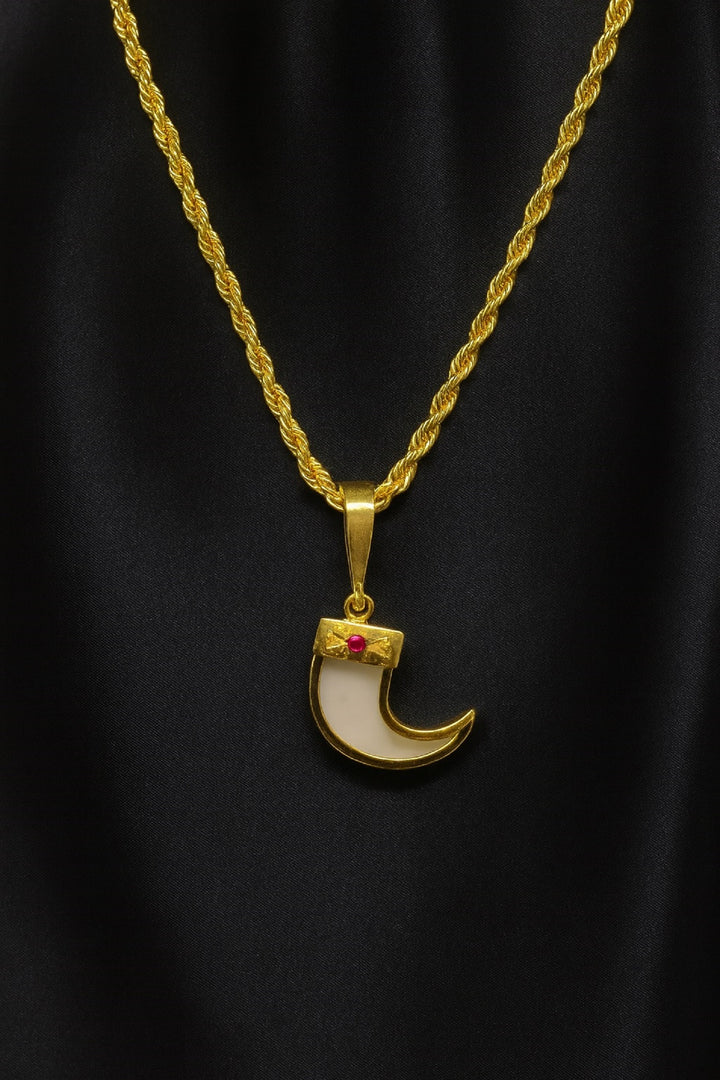 soni jewellery Gold plated chain with pendant necklace jewelry set for men women unisex