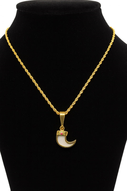 soni jewellery Gold plated chain with pendant necklace jewelry set for men women unisex