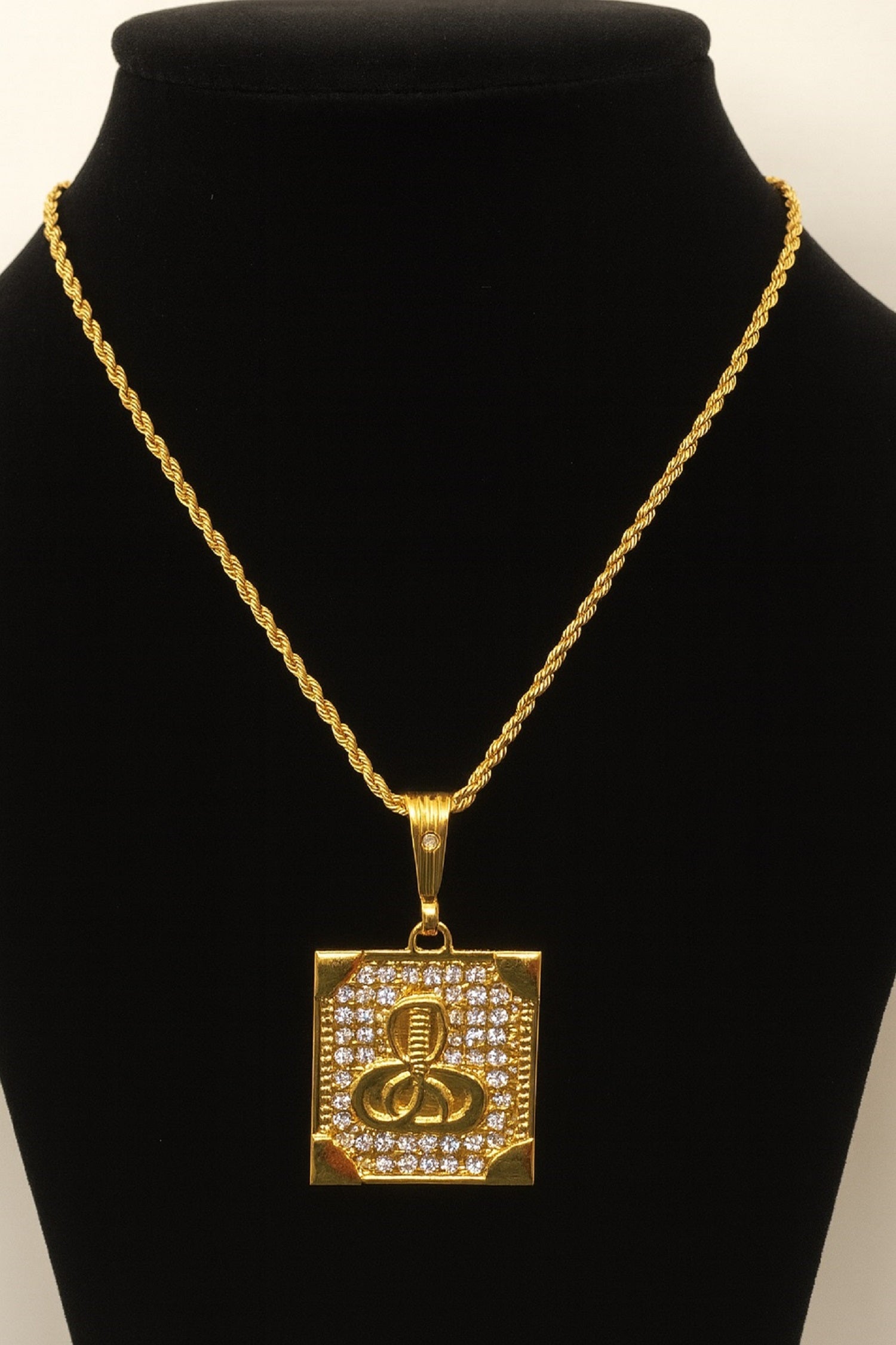 soni jewellery Gold plated chain with pendant necklace jewelry set for men women unisex