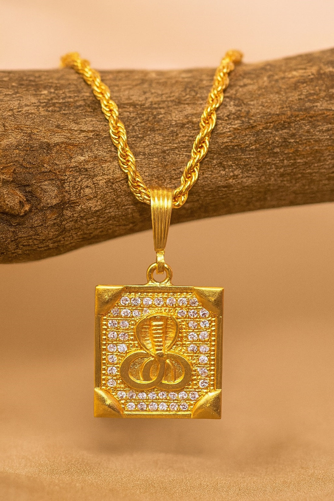 soni jewellery Gold plated chain with pendant necklace jewelry set for men women unisex