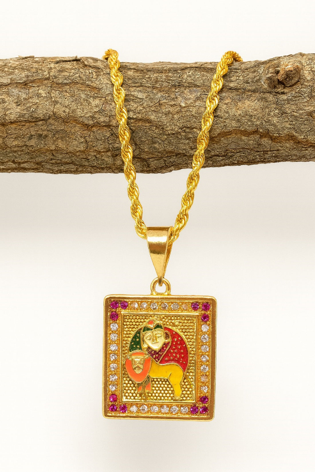 soni jewellery Gold plated chain with pendant necklace jewelry set for men women unisex