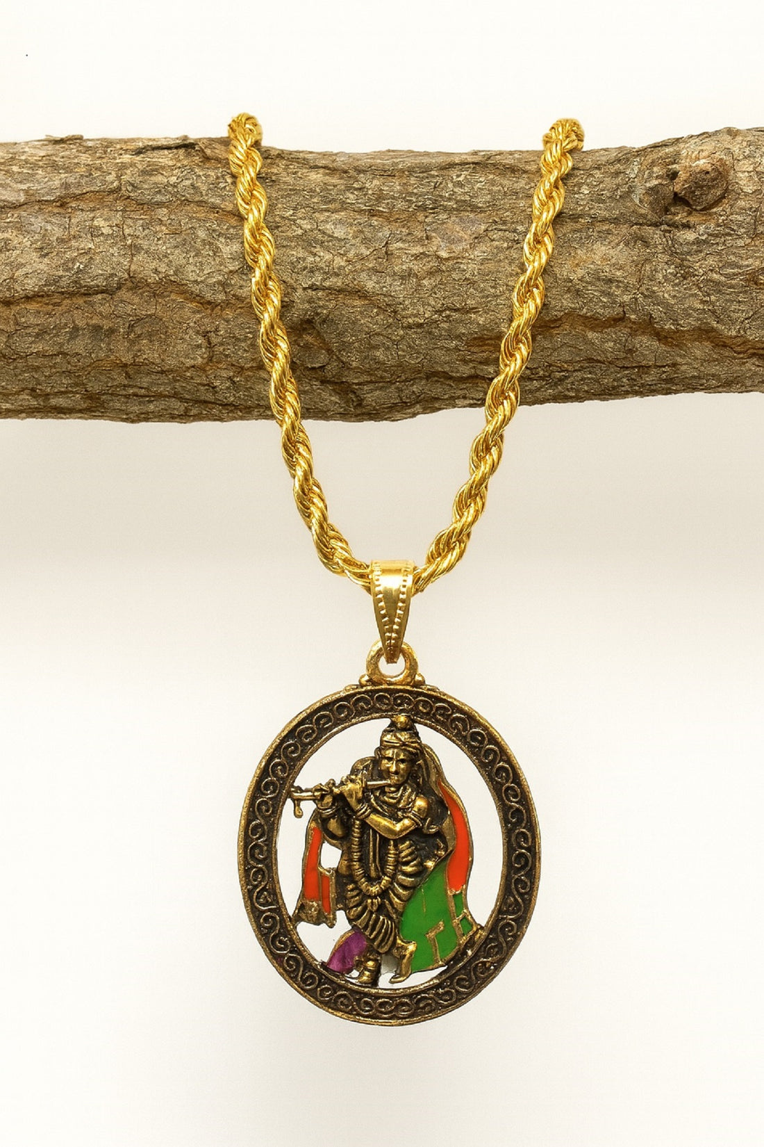 soni jewellery Gold plated chain with pendant necklace jewelry set for men women unisex