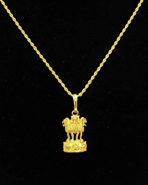 soni jewellery Gold plated chain with pendant necklace jewelry set for men women unisex