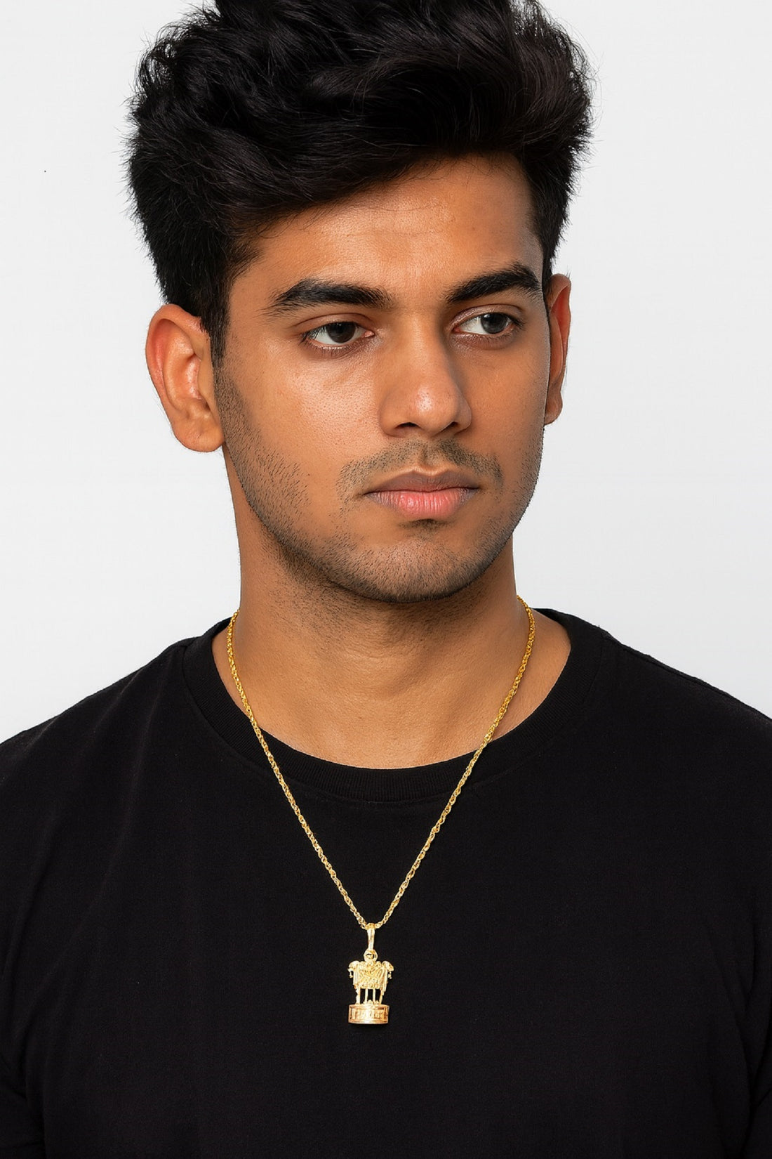 soni jewellery Gold plated chain with pendant necklace jewelry set for men women unisex