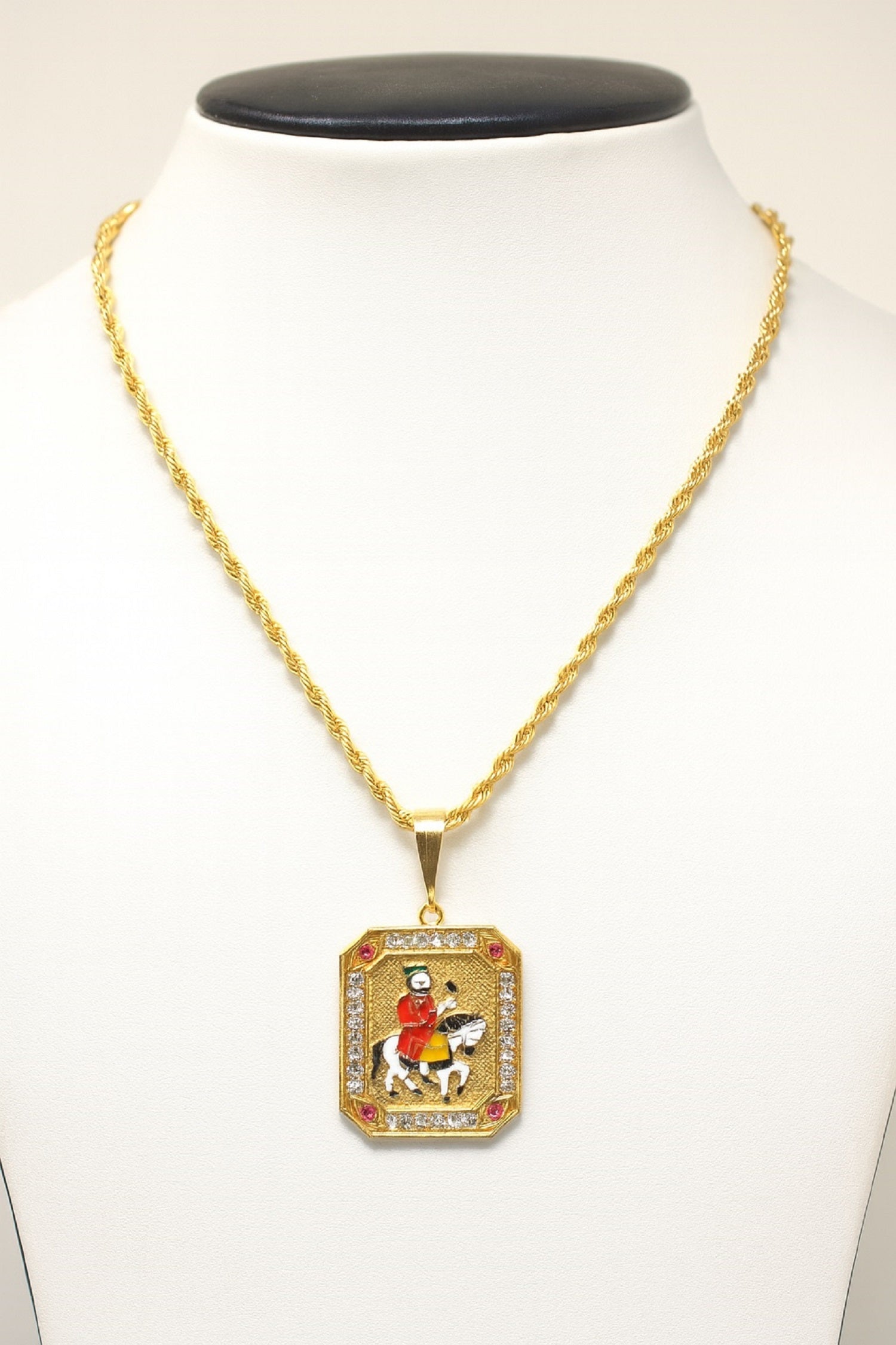 soni jewellery Gold plated chain with pendant necklace jewelry set for men women unisex