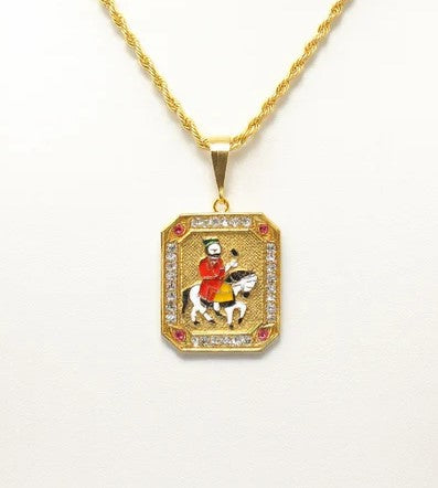 soni jewellery Gold plated chain with pendant necklace jewelry set for men women unisex