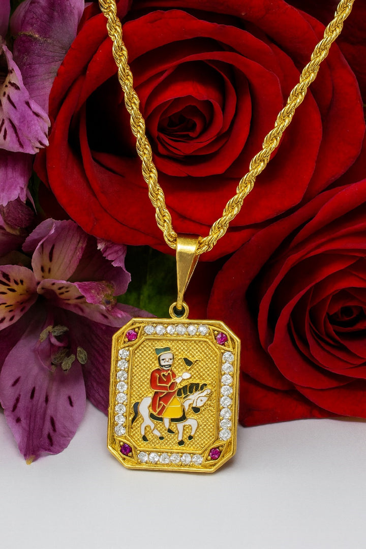 soni jewellery Gold plated chain with pendant necklace jewelry set for men women unisex