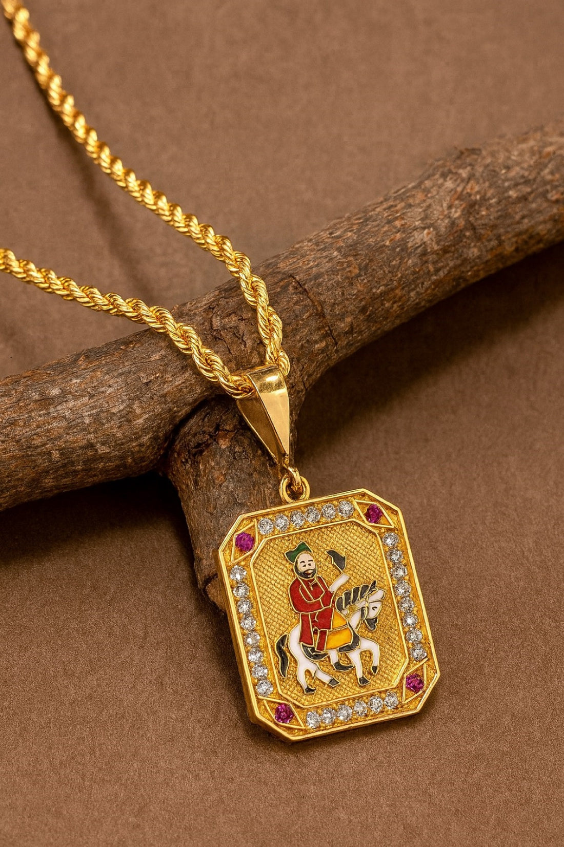 soni jewellery Gold plated chain with pendant necklace jewelry set for men women unisex