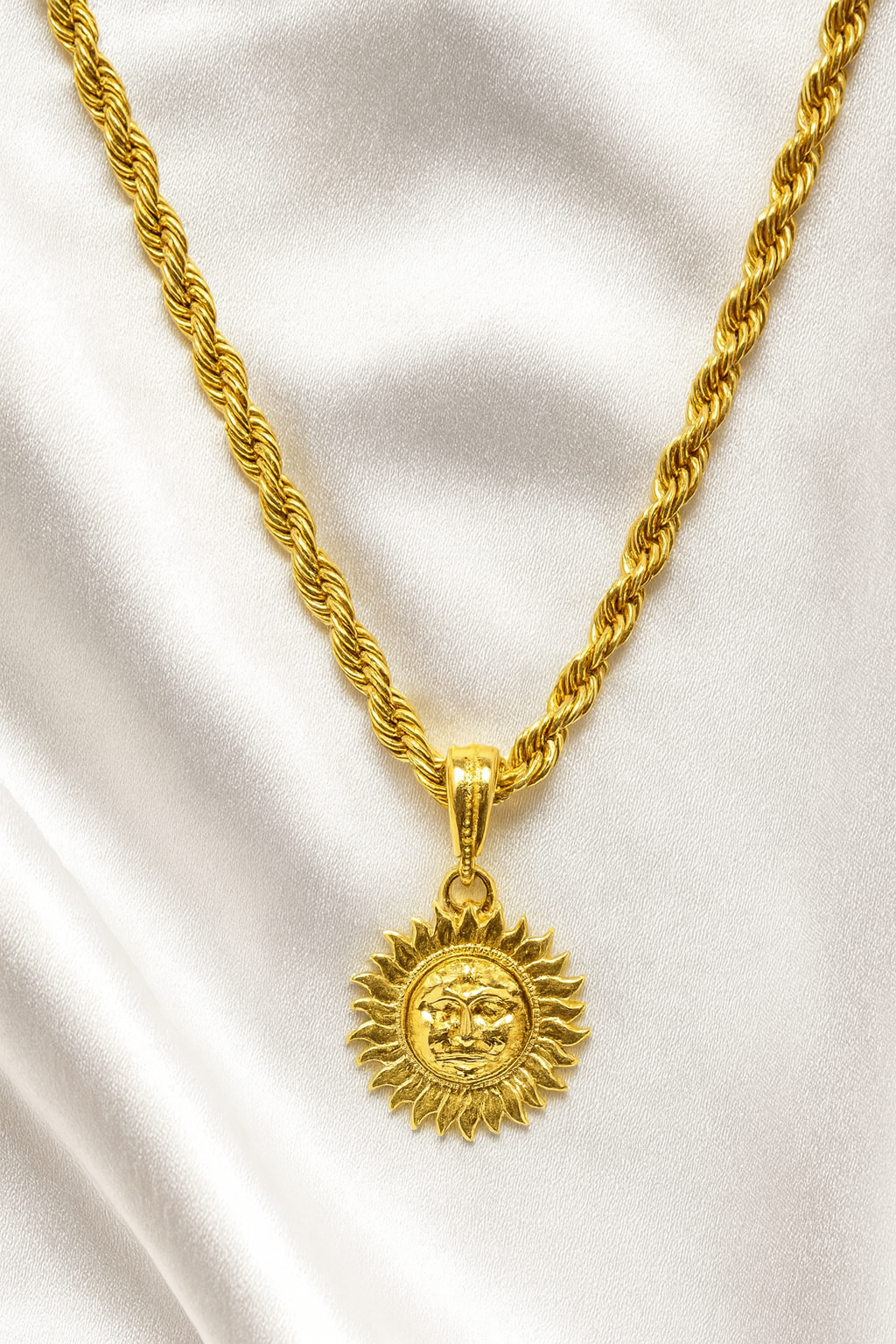 soni jewellery Gold plated chain with pendant necklace jewelry set for men women unisex