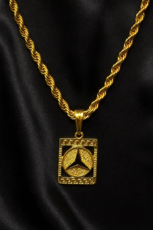 soni jewellery Gold plated chain with pendant necklace jewelry set for men women unisex