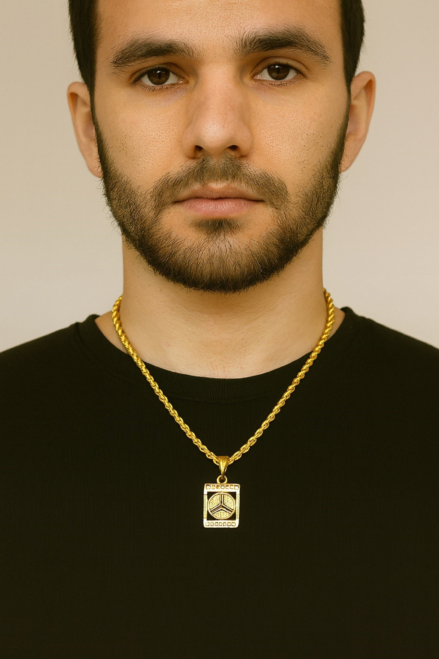 soni jewellery Gold plated chain with pendant necklace jewelry set for men women unisex