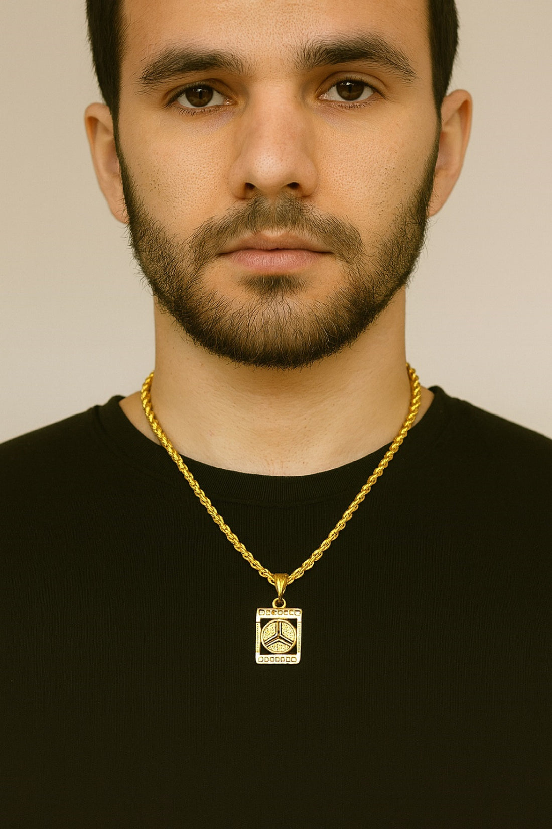 soni jewellery Gold plated chain with pendant necklace jewelry set for men women unisex