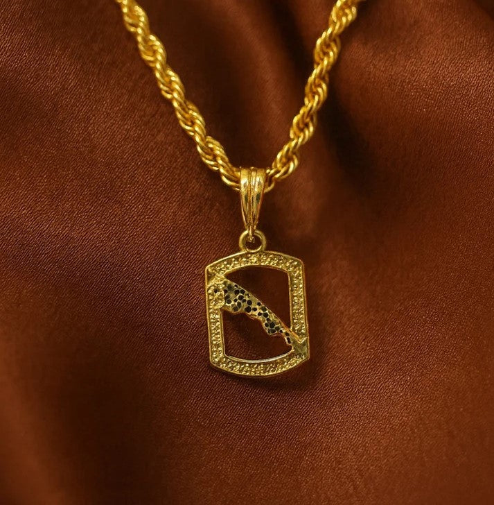 soni jewellery Gold plated chain with pendant necklace jewelry set for men women unisex