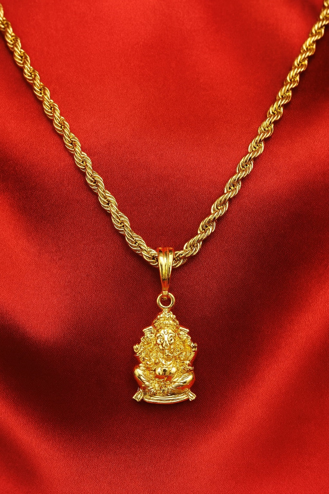 soni jewellery Gold plated chain with pendant necklace jewelry set for men women unisex