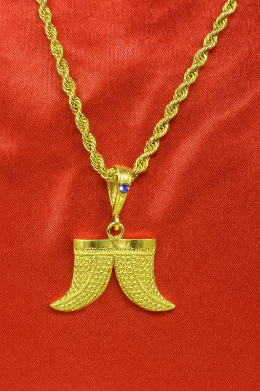 soni jewellery Gold plated chain with pendant necklace jewelry set for men women unisex