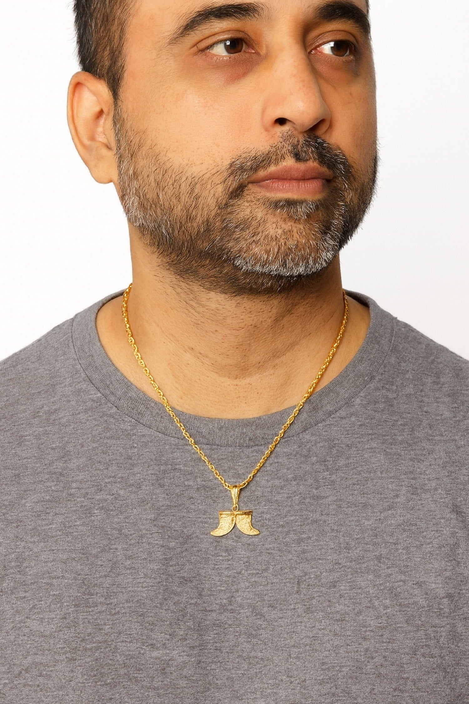 soni jewellery Gold plated chain with pendant necklace jewelry set for men women unisex