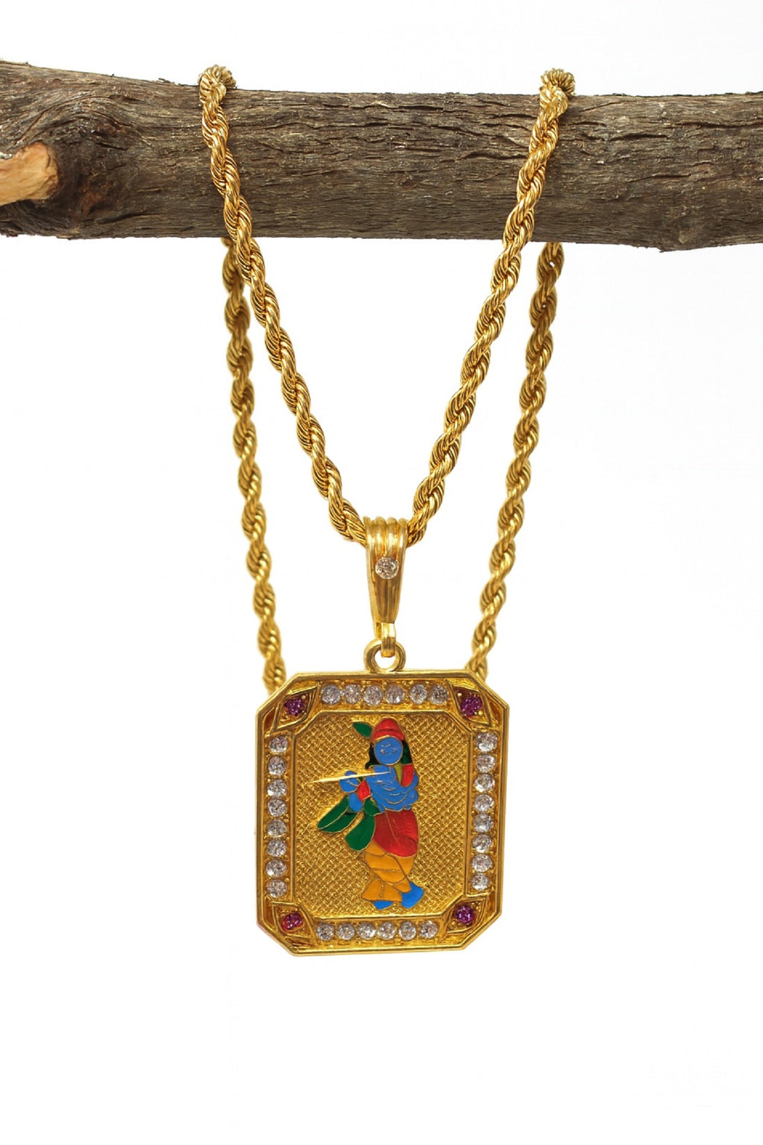 soni jewellery Gold plated chain with pendant necklace jewelry set for men women unisex