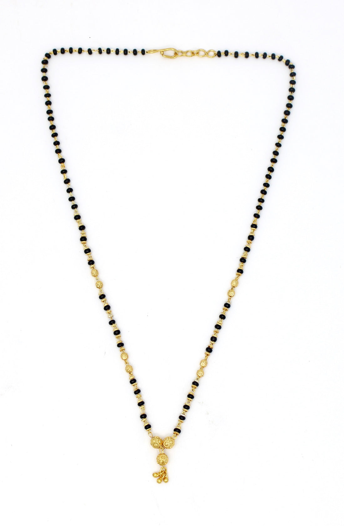 Floral Bead Gold Plated Daily Wear Mangalsutra 🌸 | Elegant Short Chain Design for Women