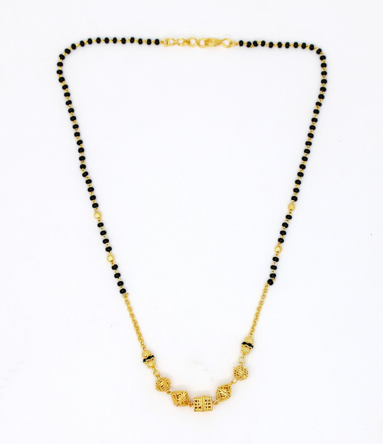 Traditional Box Bead Gold Plated Mangalsutra for Daily Wear – Elegant & Durable Design 💛