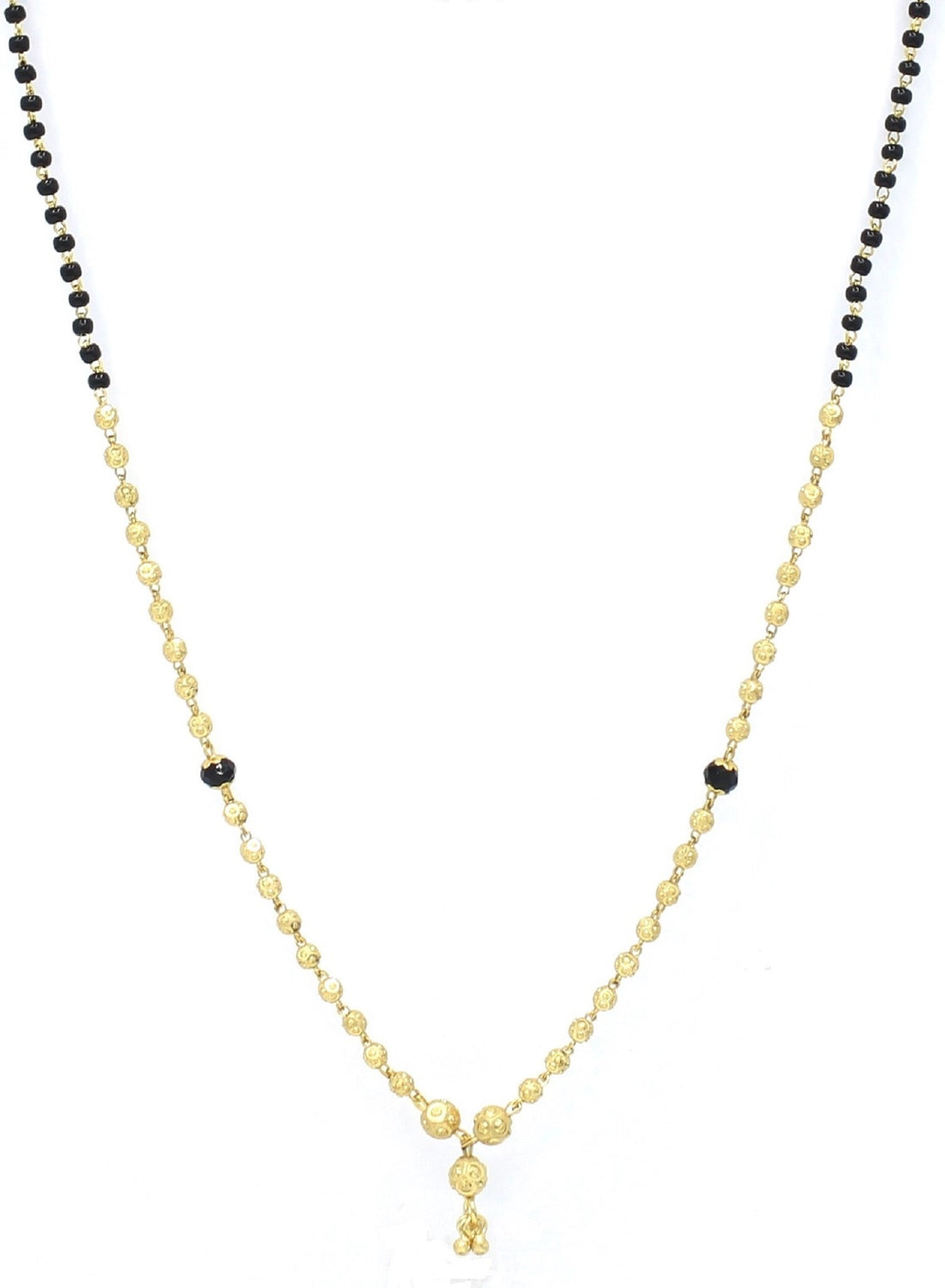 Traditional Gold Plated Round Bead Mangalsutra 💛 | Elegant Daily Wear Chain for Women