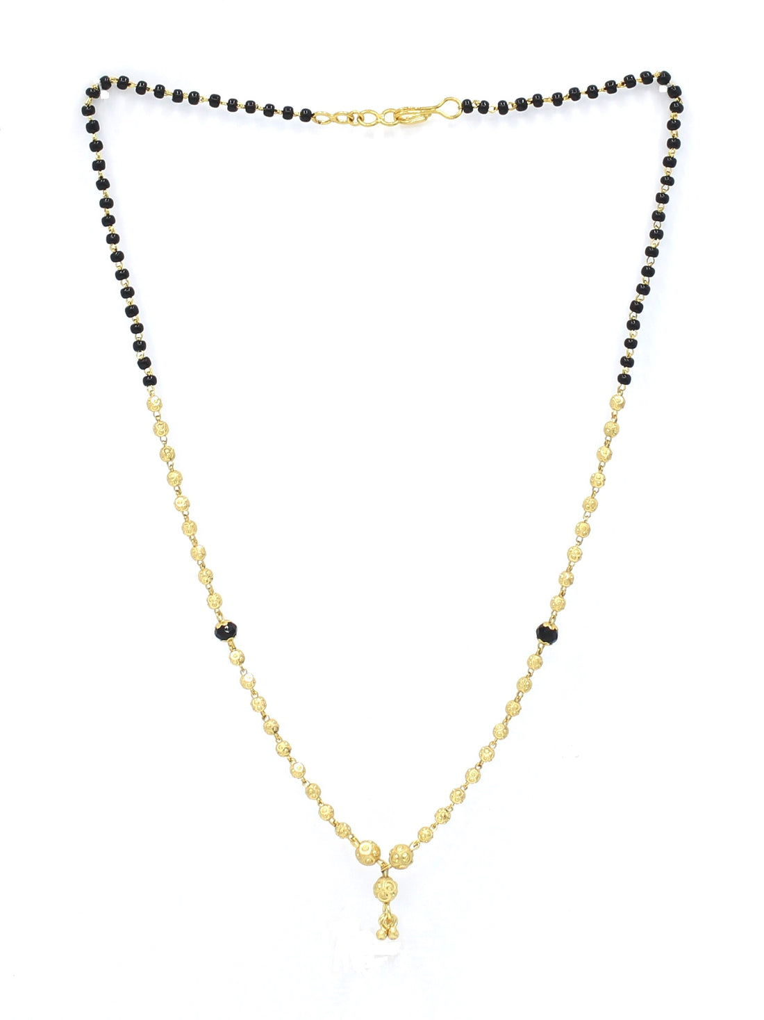 Traditional Gold Plated Round Bead Mangalsutra 💛 | Elegant Daily Wear Chain for Women