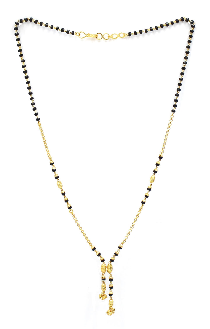 Elegant Dual Tassel Gold Plated Mangalsutra – Minimal Everyday Love Symbol 💛