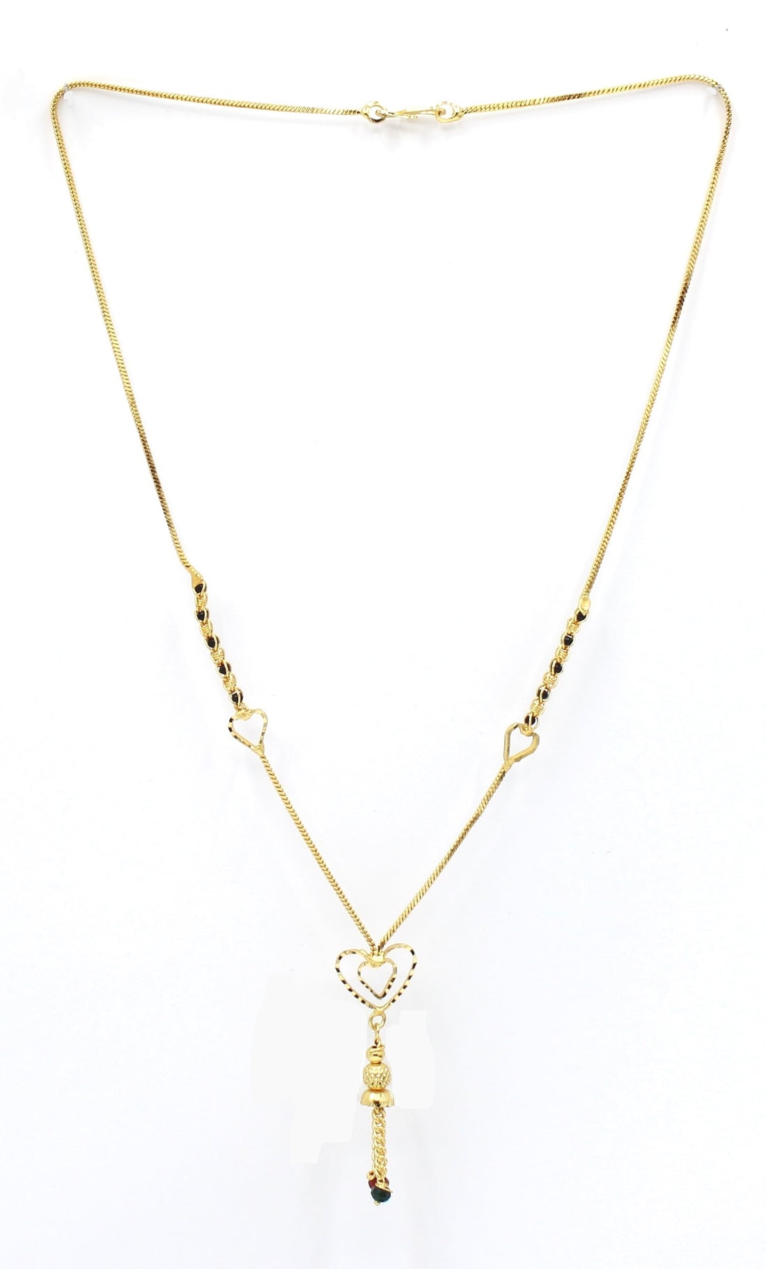 Heart Design Gold Plated Mangalsutra – Modern Symbol of Love & Commitment 💖