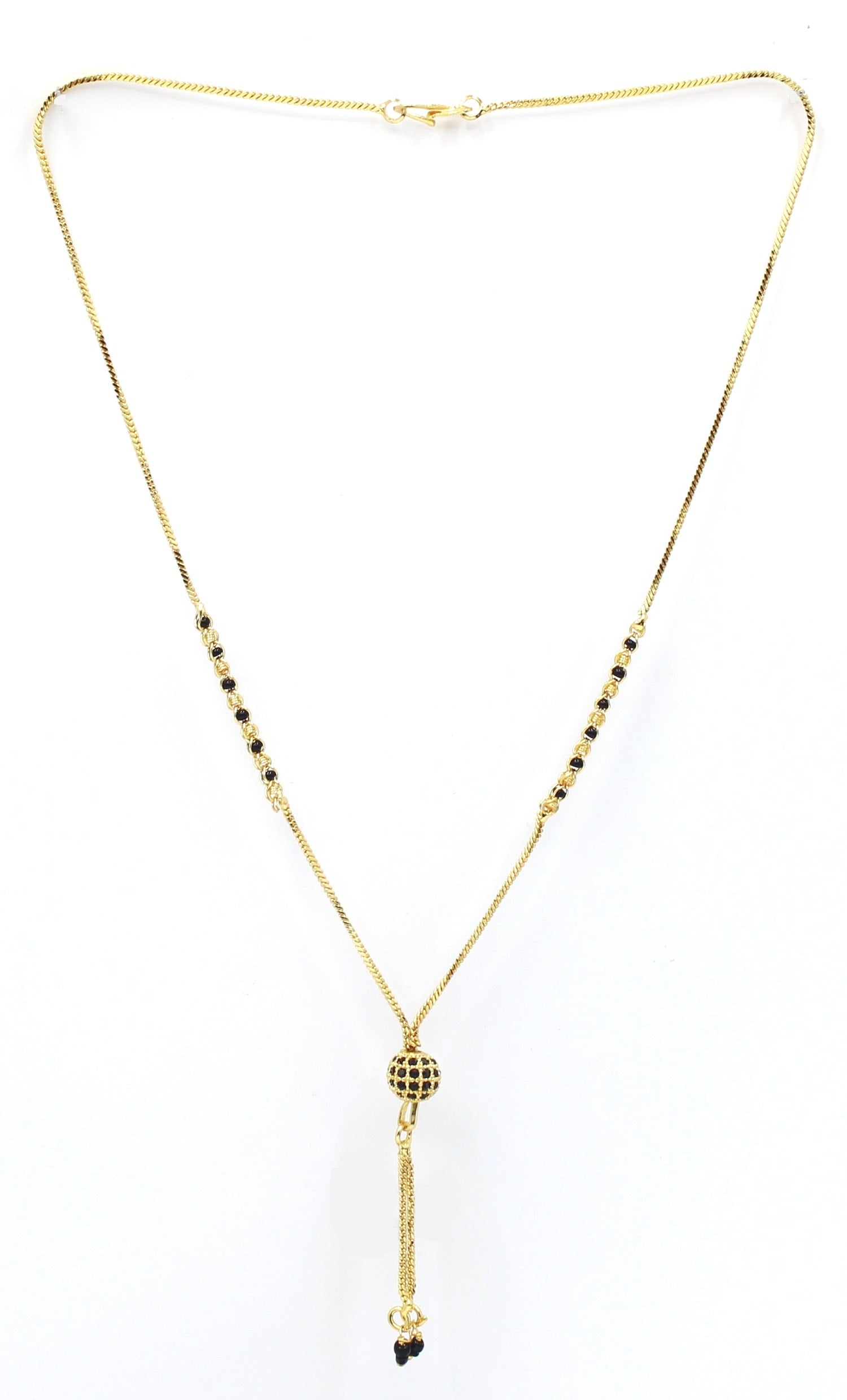 Modern Ball Pendant Gold-Plated Mangalsutra – Minimal Daily Wear Design