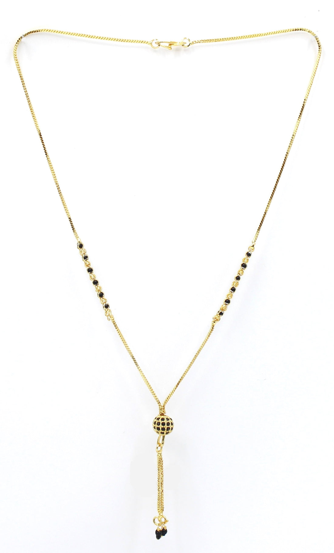 Modern Ball Pendant Gold-Plated Mangalsutra – Minimal Daily Wear Design