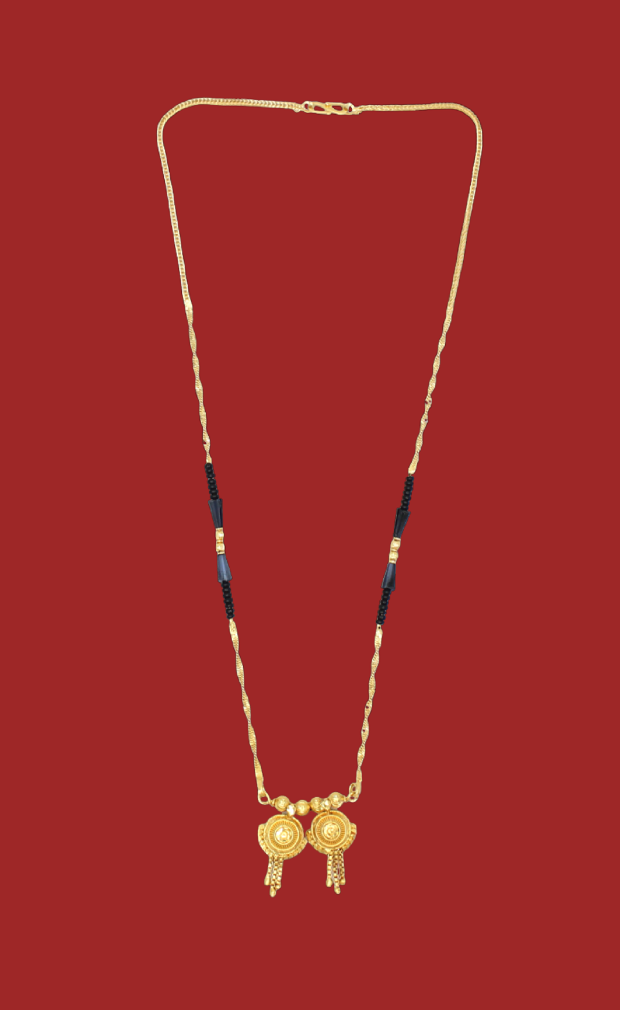 Elegant Double Layer Gold-Plated Mangalsutra – Royal Design for Modern Traditions 💛